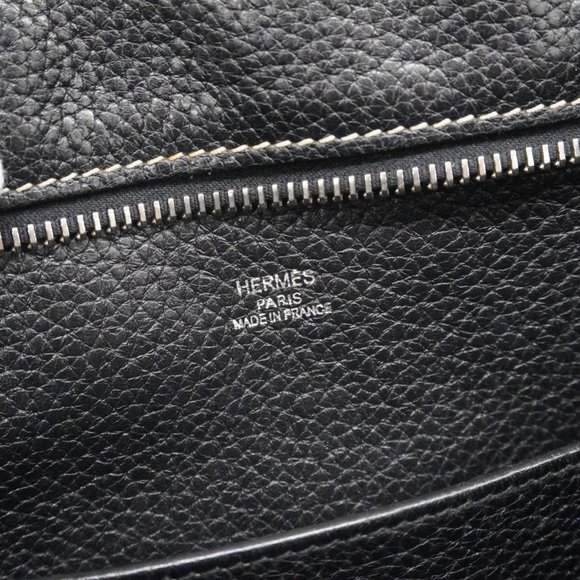 HERMES Black Leather Shoulder Bag - Picture 5 of 16